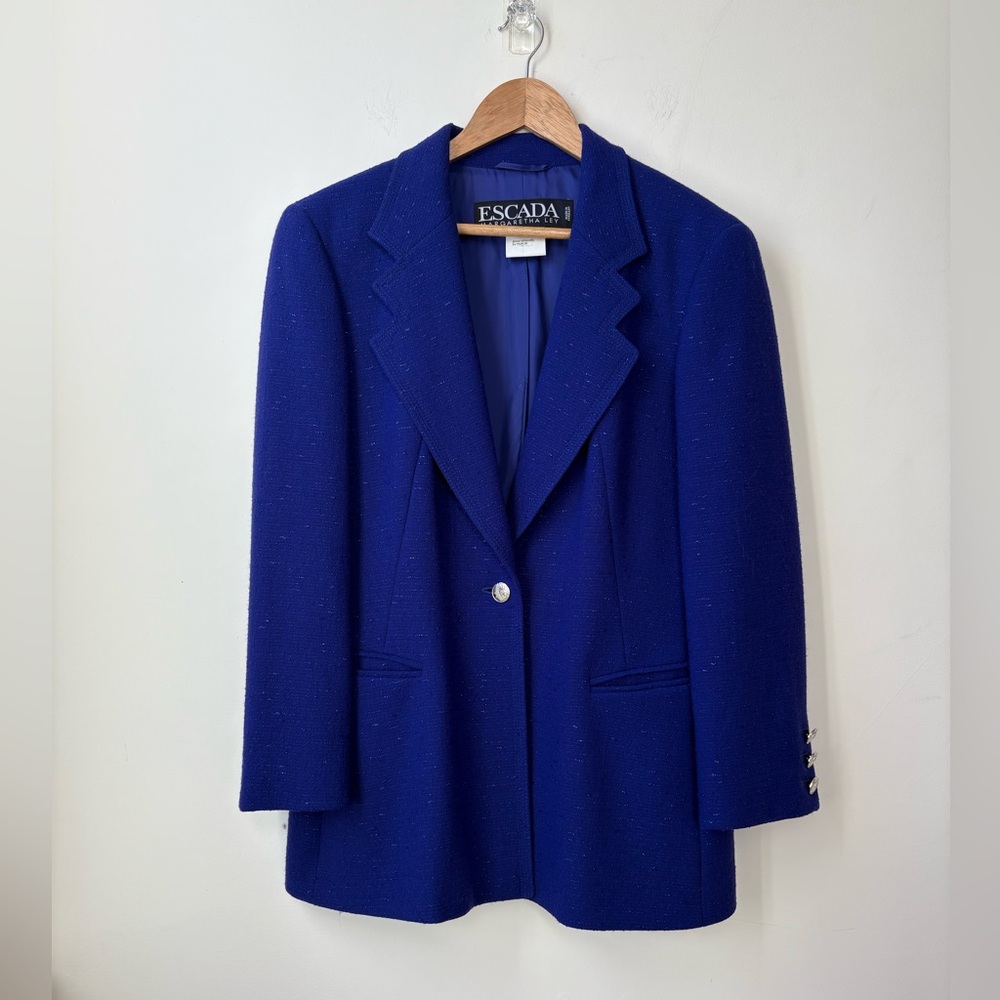 Vintage Escada Holiday Sparkle Blazer - Picture 3 of 16